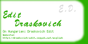 edit draskovich business card